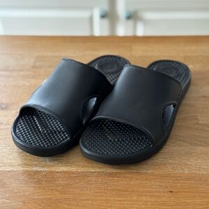 Black Slide Sandals